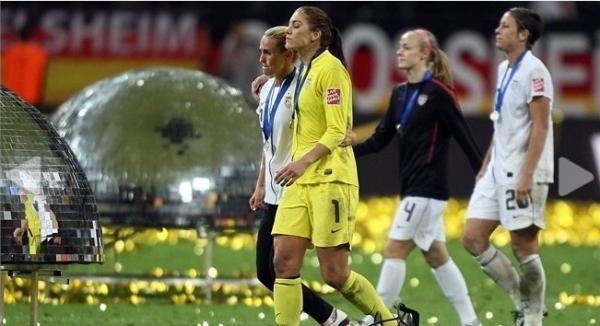 Spiegelhalbkugeln bei der Frauen Weltmeisterschaft